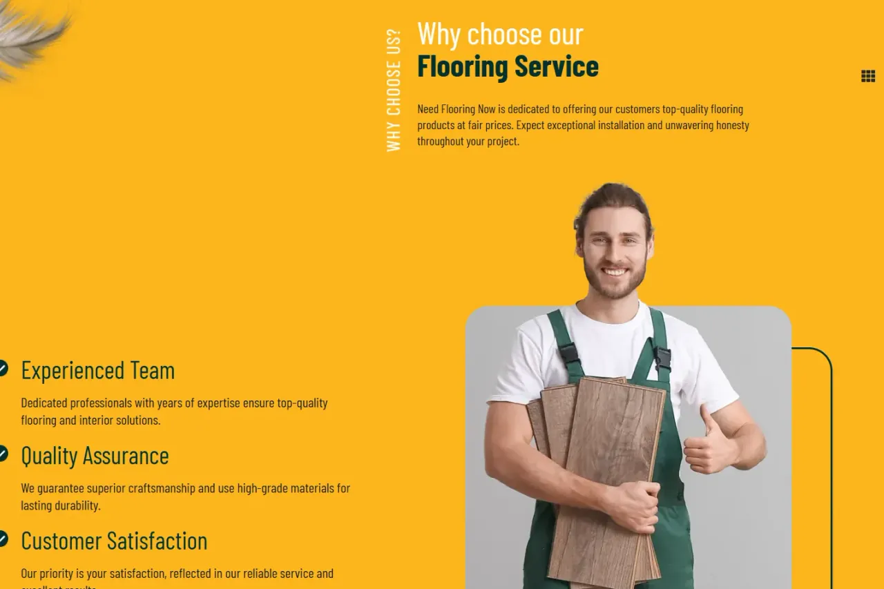 Modern Flooring Service & Lead Generation Platform screenshot 1