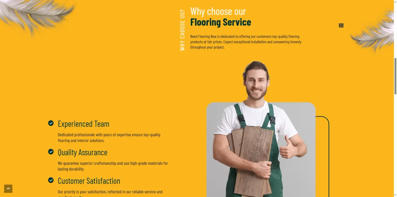 Modern Flooring Service & Lead Generation Platform screenshot 1