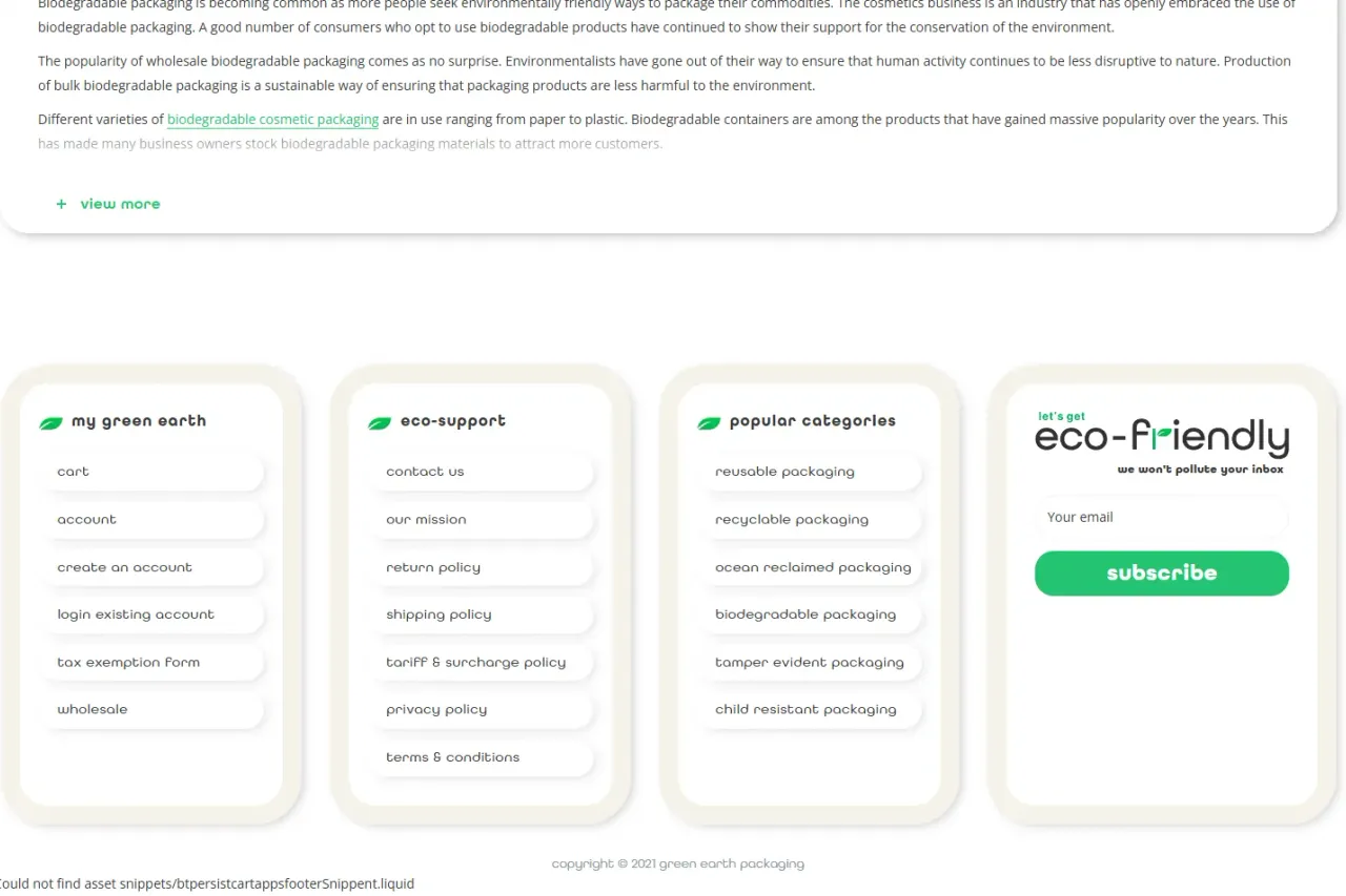 Eco-Friendly Packaging & Sustainable Product Branding Platform screenshot 4