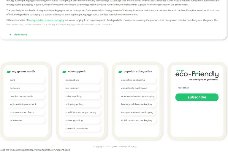 Eco-Friendly Packaging & Sustainable Product Branding Platform screenshot 4