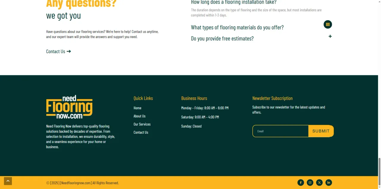 Modern Flooring Service & Lead Generation Platform screenshot 3