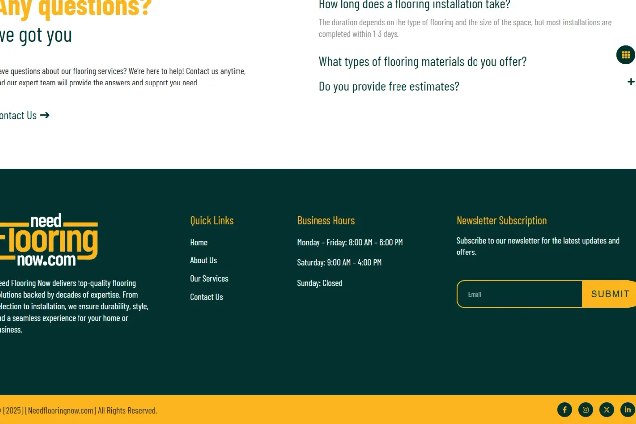 Modern Flooring Service & Lead Generation Platform screenshot 3