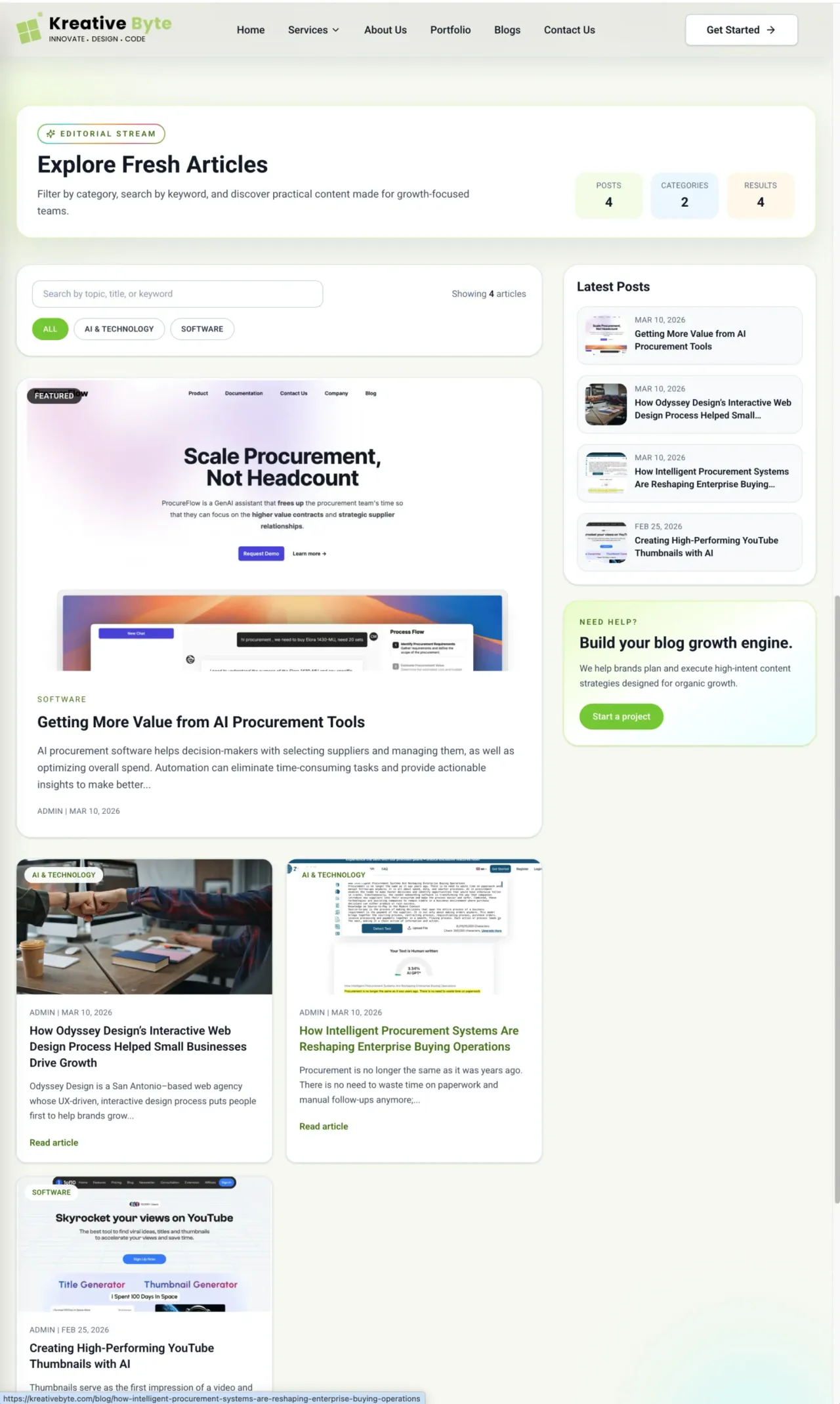 High-Performance Agency Website for KreativeByte screenshot 6