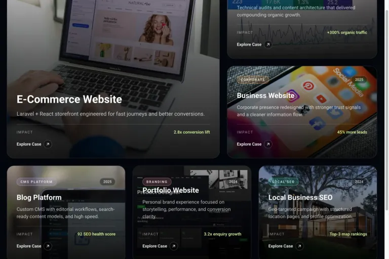 High-Performance Agency Website for KreativeByte screenshot 3