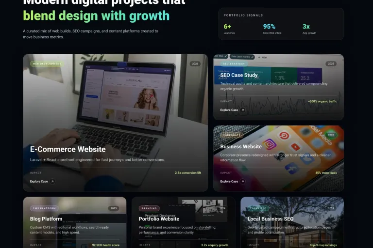High-Performance Agency Website for KreativeByte screenshot 1